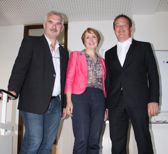 Bürgermeister Uli Roth, MdL Annette Karl; MdB Uli Grötsch (v.l.n.r.). Bildquelle:den