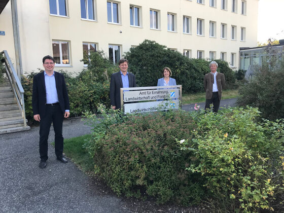 Florian von Brunn, Reinhold Witt, Annette Karl und Gerhard Hösl (v.l.)