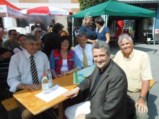 Christa Naaß und weitere Gäste: Prof. Dr. Thomas Beyer, R. Mosandl, Peter Krauß und Richard Zäh