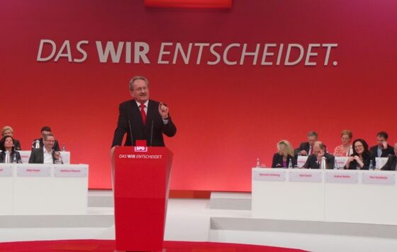 Christan Ude beim Bundesparteitag der SPD in Augsburg